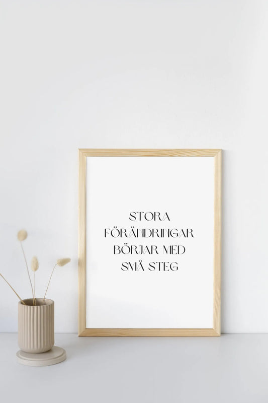 Poster - Stora förändringar börjar