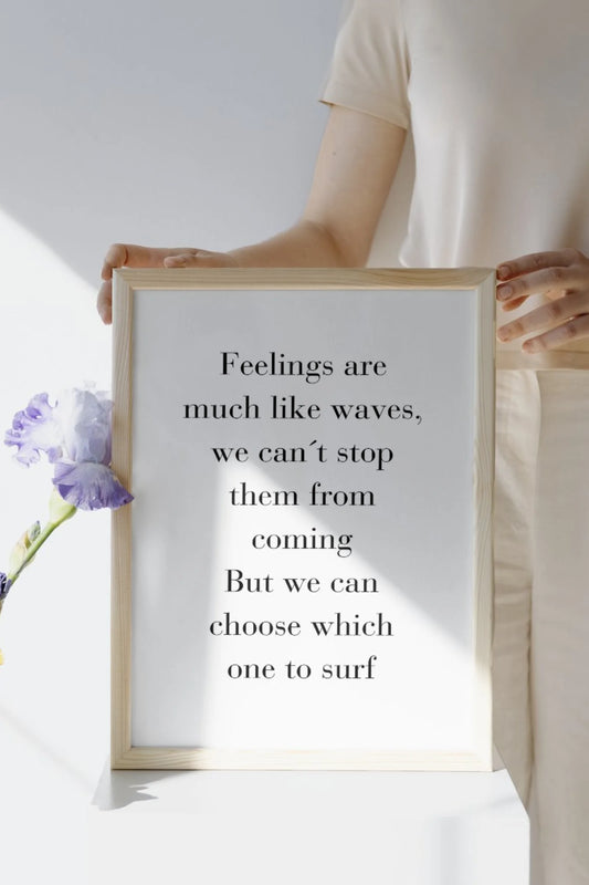 Poster - Feelings are like waves