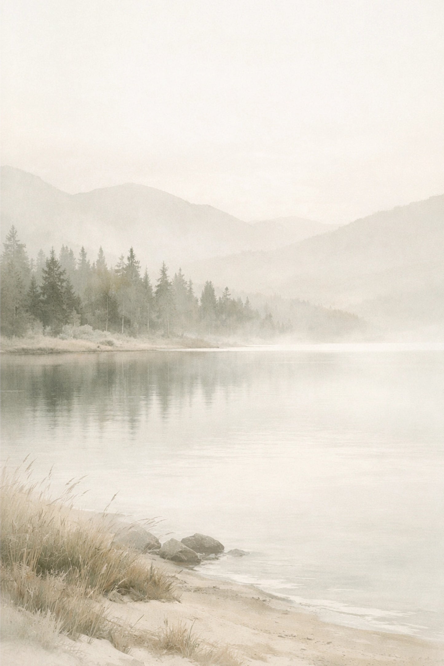 Misty Shore Poster