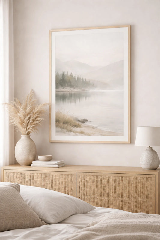 Misty Shore Poster