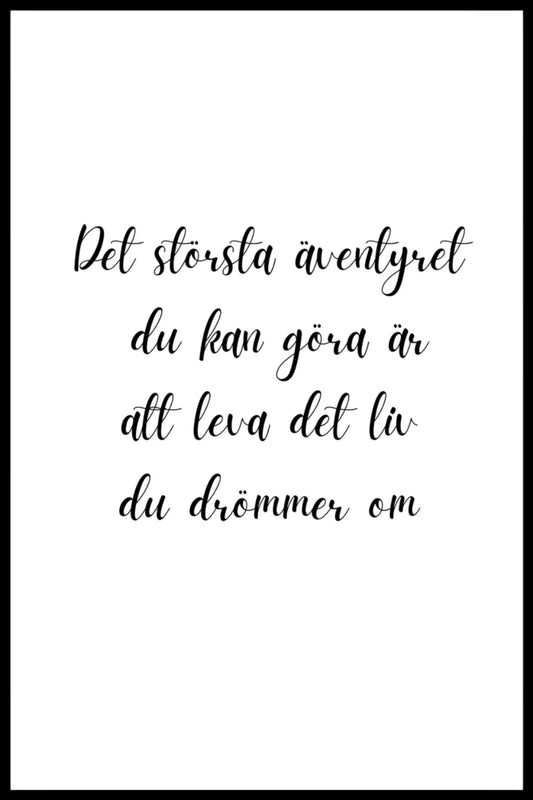 Poster - Det största äventyret