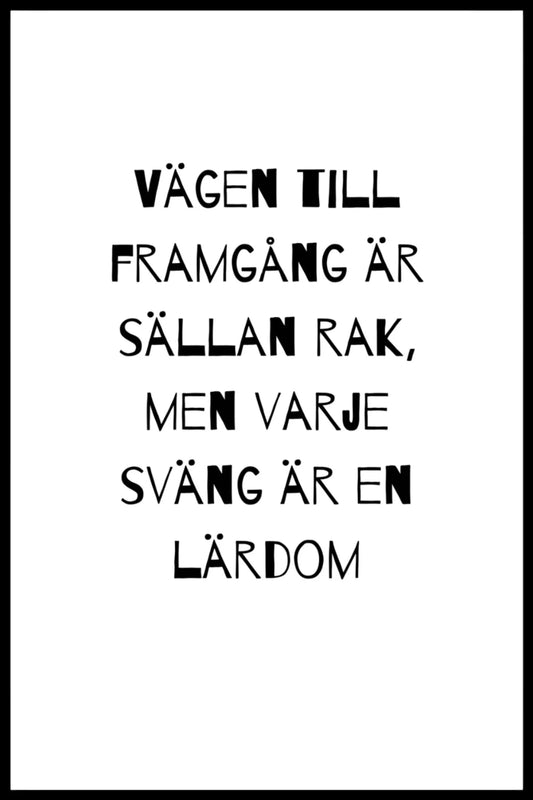 Poster - Vägen till framgång