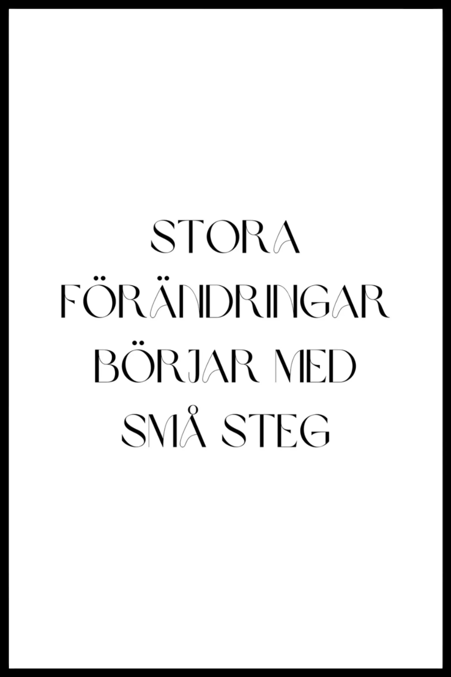 Poster - Stora förändringar börjar